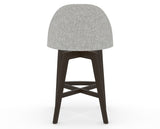Canadel Downtown Tove Counter Stool in Davy's Grey, 7C Fabric, back view