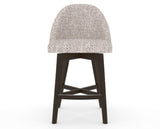 Canadel Downtown Tove Counter Stool in Davy's Grey, FP Crypton®, front view