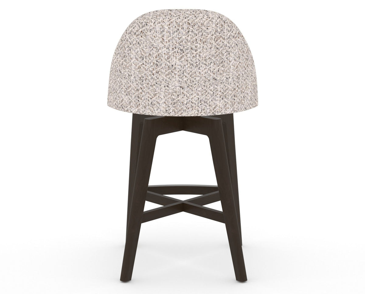 Canadel Downtown Tove Counter Stool in Davy's Grey, FP Crypton®, back view