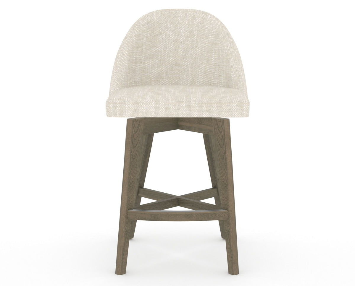 Canadel Downtown Tove Counter Stool in Shadow, FT InsideOut®, front view