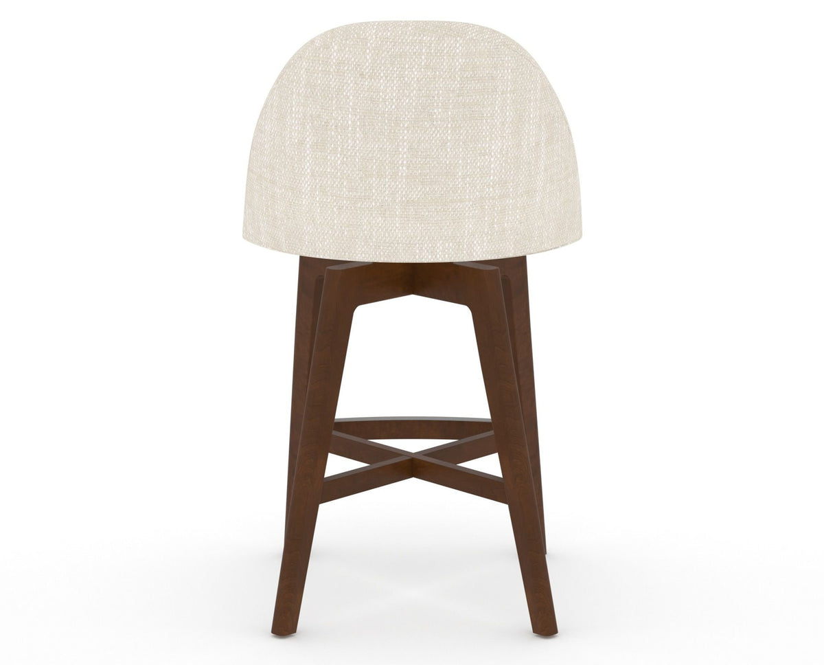 Canadel Downtown Tove Counter Stool in Cognac Washed, FT InsideOut®, back view