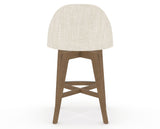 Canadel Downtown Tove Counter Stool in Pecan Washed, FT InsideOut®, back view