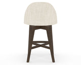 Canadel Downtown Tove Counter Stool in Hazelnut Washed, FT InsideOut®, back view