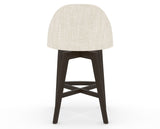 Canadel Downtown Tove Counter Stool in Davy's Grey, FT InsideOut®, back view