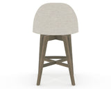 Canadel Downtown Tove Counter Stool in Shadow, TB Fabric, back view