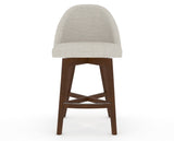 Canadel Downtown Tove Counter Stool in Cognac Washed, TB Fabric, front view