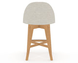 Canadel Downtown Tove Counter Stool in Caramel Washed, TB Fabric, back view
