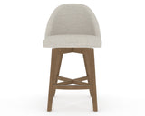 Canadel Downtown Tove Counter Stool in Pecan Washed, TB Fabric, front view