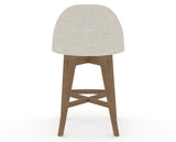 Canadel Downtown Tove Counter Stool in Pecan Washed, TB Fabric, back view