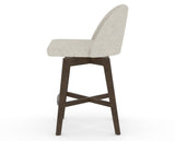 Canadel Downtown Tove Counter Stool in Hazelnut Washed, TB Fabric, side view