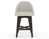 Canadel Downtown Tove Counter Stool in Davy's Grey, TB Fabric, front view