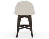 Canadel Downtown Tove Counter Stool in Davy's Grey, TB Fabric, back view