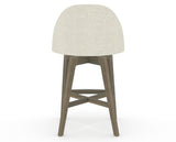 Canadel Downtown Tove Counter Stool in Shadow, TW Fabric, back view
