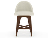 Canadel Downtown Tove Counter Stool in Cognac Washed, TW Fabric, front view