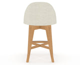 Canadel Downtown Tove Counter Stool in Caramel Washed, TW Fabric, back view