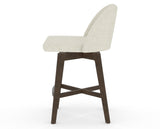 Canadel Downtown Tove Counter Stool in Hazelnut Washed, TW Fabric, side view