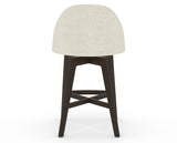 Canadel Downtown Tove Counter Stool in Davy's Grey, TW Fabric, back view