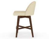 Canadel Downtown Tove Counter Stool in Cognac Washed, XZ Faux Leather, side view