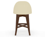 Canadel Downtown Tove Counter Stool in Cognac Washed, XZ Faux Leather, back view