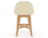 Canadel Downtown Tove Counter Stool in Caramel Washed, XZ Faux Leather, back view