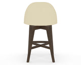 Canadel Downtown Tove Counter Stool in Hazelnut Washed, XZ Faux Leather, back view