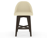 Canadel Downtown Tove Counter Stool in Davy's Grey, XZ Faux Leather, front view