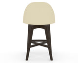 Canadel Downtown Tove Counter Stool in Davy's Grey, XZ Faux Leather, back view