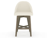Canadel Downtown Tove Counter Stool in Shadow, YJ Faux Leather, front view