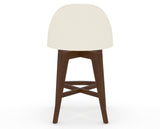 Canadel Downtown Tove Counter Stool in Cognac Washed, YJ Faux Leather, back view