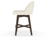 Canadel Downtown Tove Counter Stool in Hazelnut Washed, YJ Faux Leather, side view