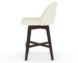 Canadel Downtown Tove Counter Stool in Davy's Grey, YJ Faux Leather, side view