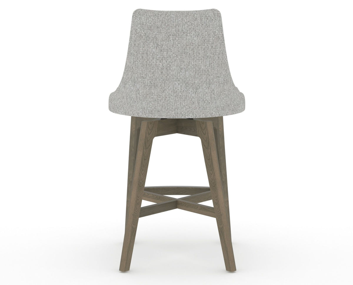 Canadel Downtown Trend Counter Stool in Shadow, 7C Fabric, back view