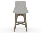 Canadel Downtown Trend Counter Stool in Shadow, 7C Fabric, back view