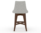 Canadel Downtown Trend Counter Stool in Cognac Washed, 7C Fabric, back view