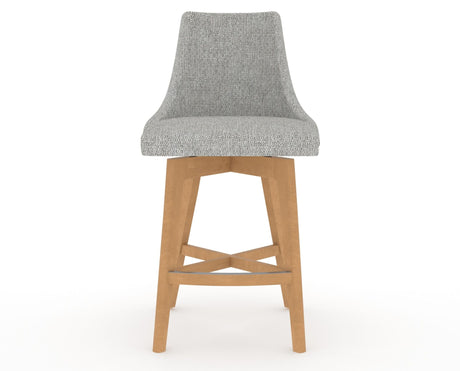 Canadel Downtown Trend Counter Stool in Caramel Washed, 7C Fabric, front view