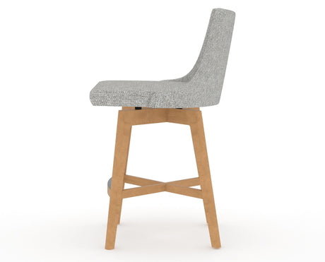 Canadel Downtown Trend Counter Stool in Caramel Washed, 7C Fabric, side view
