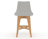 Canadel Downtown Trend Counter Stool in Caramel Washed, 7C Fabric, back view