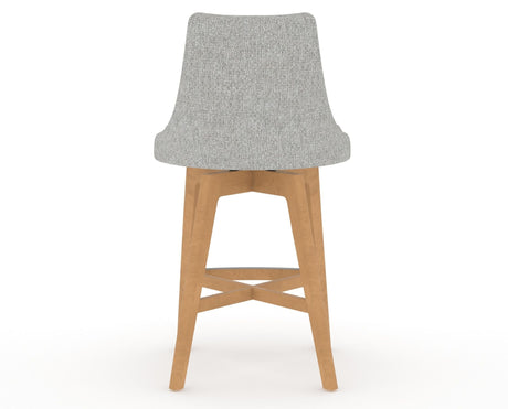 Canadel Downtown Trend Counter Stool in Caramel Washed, 7C Fabric, back view