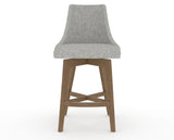 Canadel Downtown Trend Counter Stool in Pecan Washed, 7C Fabric, front view