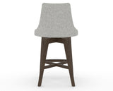 Canadel Downtown Trend Counter Stool in Hazelnut Washed, 7C Fabric, back view