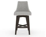 Canadel Downtown Trend Counter Stool in Davy's Grey, 7C Fabric, front view