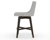 Canadel Downtown Trend Counter Stool in Davy's Grey, 7C Fabric, side view
