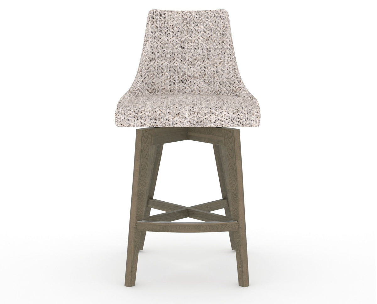 Canadel Downtown Trend Counter Stool in Shadow, FP Crypton®, front view