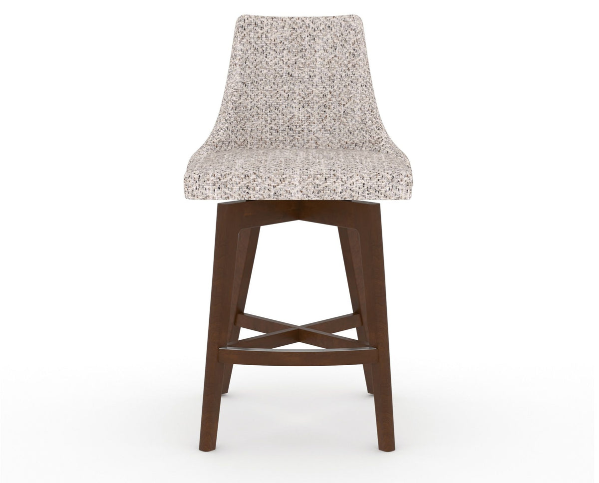 Canadel Downtown Trend Counter Stool in Cognac Washed, FP Crypton®, front view