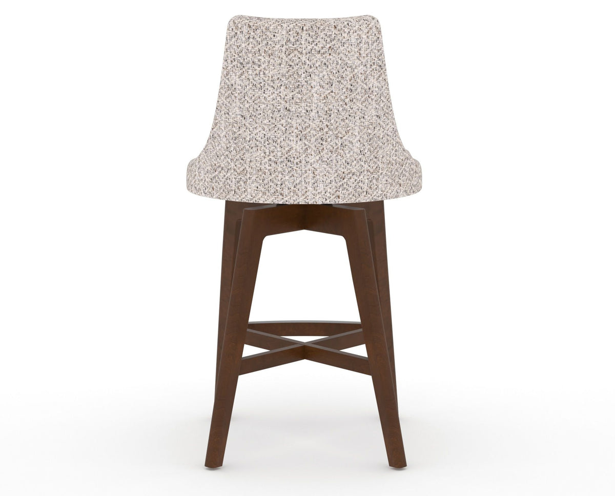 Canadel Downtown Trend Counter Stool in Cognac Washed, FP Crypton®, back view