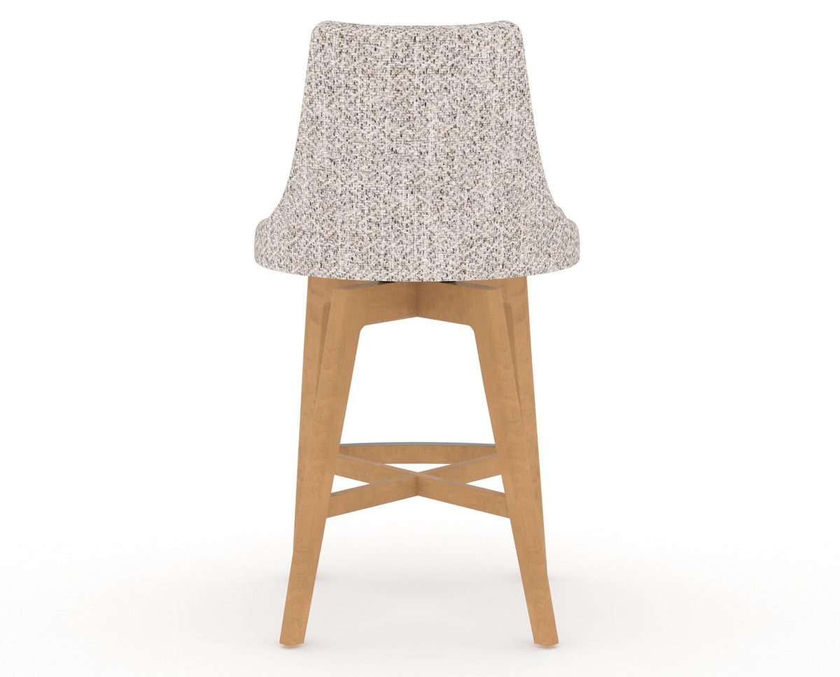 Canadel Downtown Trend Counter Stool in Caramel Washed, FP Crypton®, back view