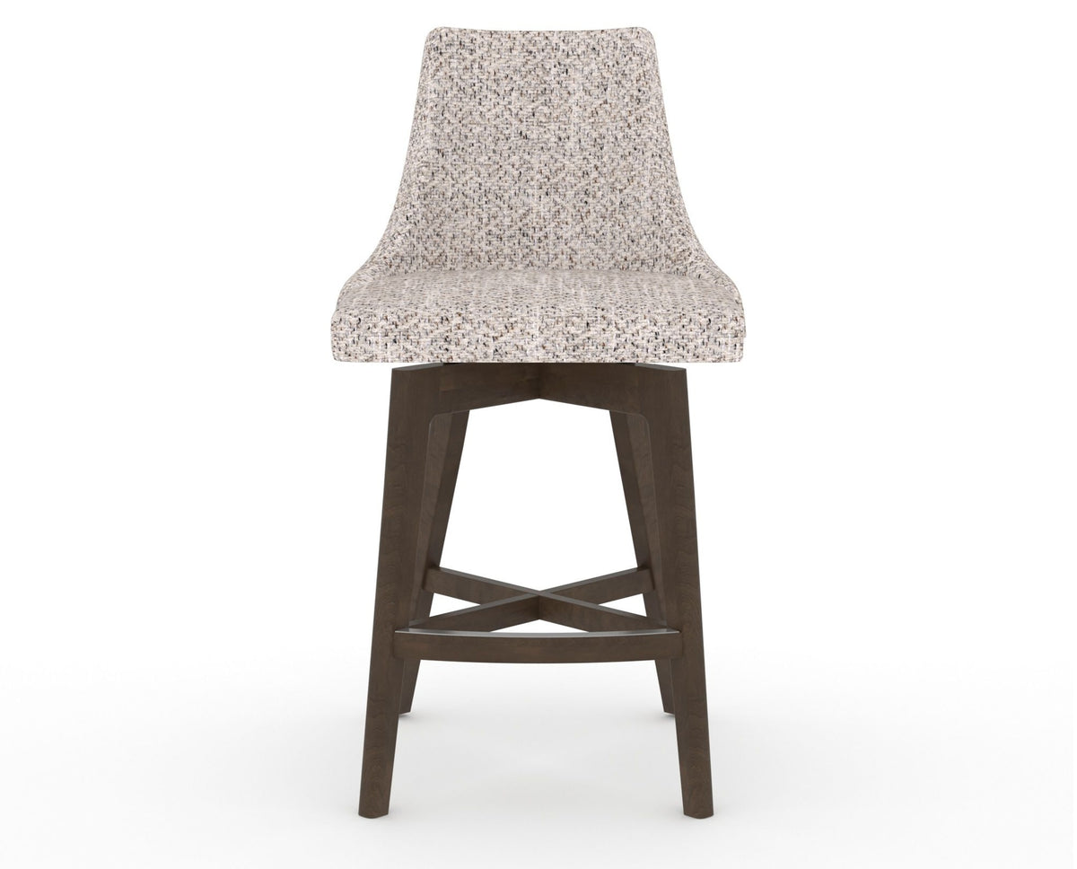 Canadel Downtown Trend Counter Stool in Hazelnut Washed, FP Crypton®, front view