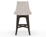 Canadel Downtown Trend Counter Stool in Davy's Grey, FP Crypton®, back view