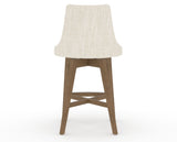 Canadel Downtown Trend Counter Stool in Pecan Washed, FT InsideOut®, back view