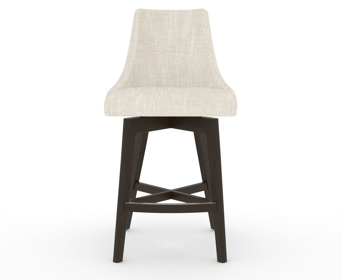 Canadel Downtown Trend Counter Stool in Davy's Grey, FT InsideOut®, front view